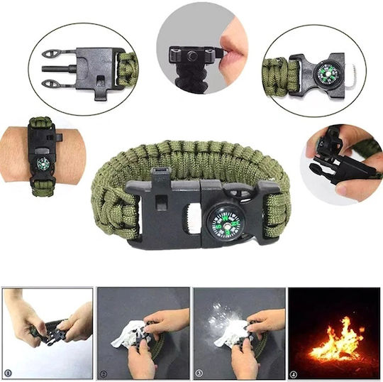 Kit complet de supraviețuire 18 în 1 18 piese Camping Călătorie Offroad ATV SSV