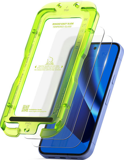 Ringke Easy Slide Tempered Glass 2 Pack Google Pixel 10a Clear
