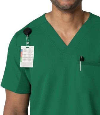 WonderWink Bluză Medicală Pentru Bărbați Verde