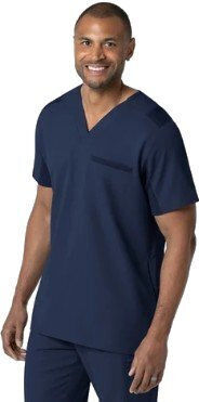 WonderWink Thrive Ανδρική Ιατρική Μπλούζα Navy Μπλε