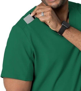 WonderWink Bluză Medicală Pentru Bărbați Verde