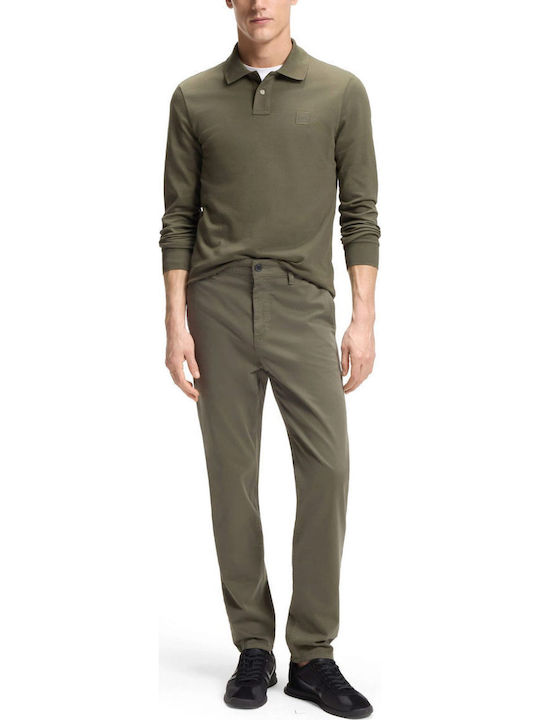 Passerby Polo Long Sleeve Blouse Green