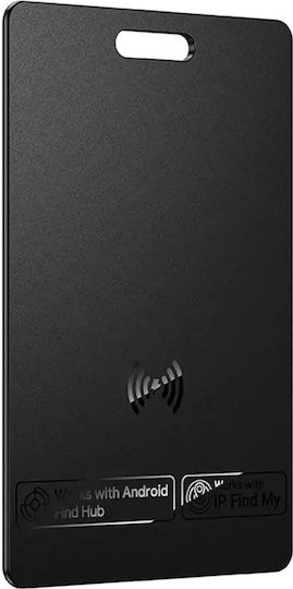 Lamtech LAM981135 Bluetooth Tracker Schwarz Kompatibel mit Apple Find My & Google Find Hub