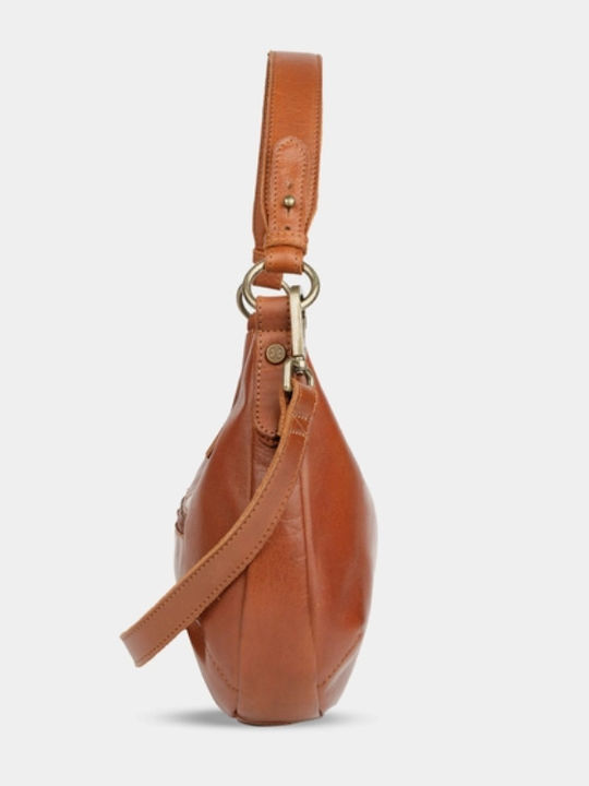 Leather Women's Shoulder Bag Brown