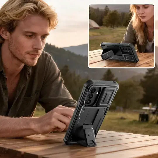 Tech-Protect Cam+ Back Cover Aramid Fiber Μαύρο (Galaxy A27)