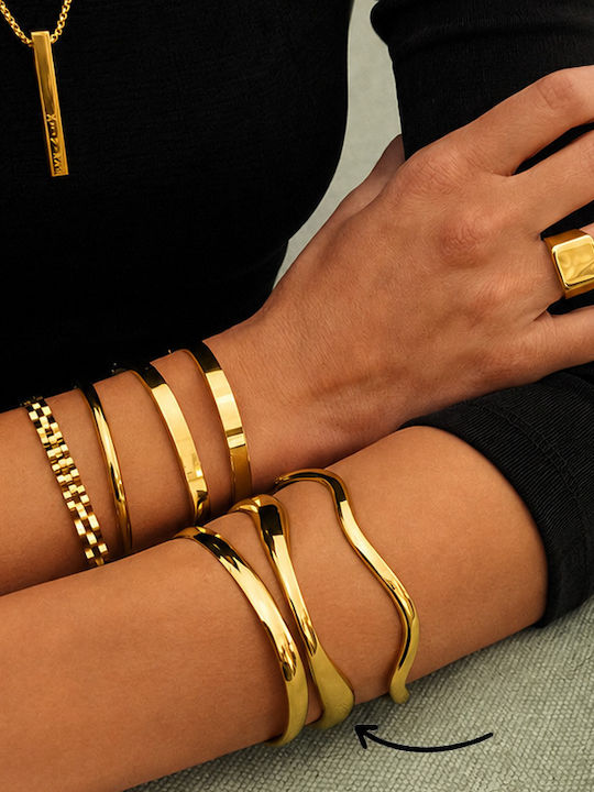 Theodora's Jewellery Damen Armband Handschellen aus Stahl Vergoldet JT-B1012-47-Gold Theodora's Jewellery Damen Armband Handschellen aus Stahl Vergoldet JT-B1012-47-Gold