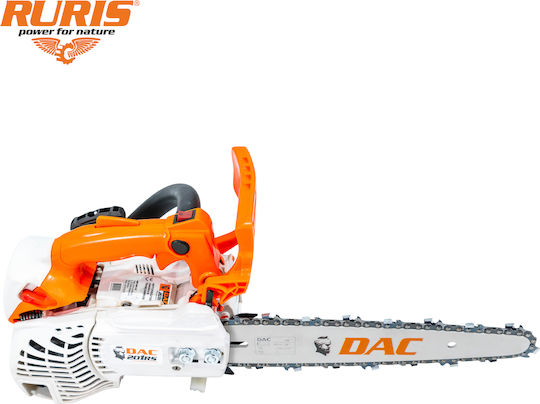 Ruris Dac 201rs – Benzin Kettensäge 1,5 PS 25,4 ccm 300 mm Führungsschiene Einfacher Start Schnitt