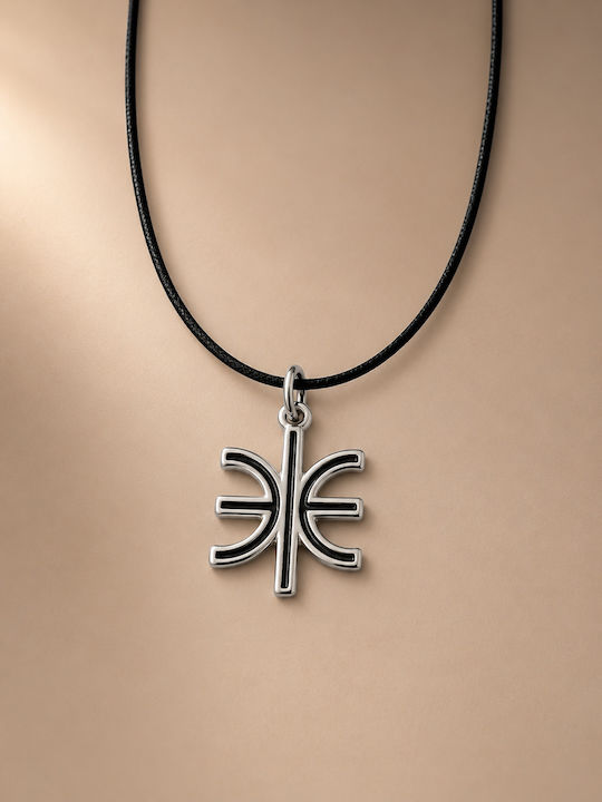 Aris Dentopoulos Jewellery Double Silver Necklace Aris Dentopoulos Jewellery Double Silver Necklace