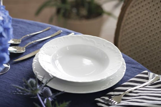 Cmielow "rococo Alb Porțelan Set de Vase 67buc