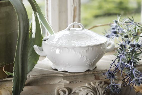 Cmielow "rococo Alb Porțelan Set de Vase 67buc