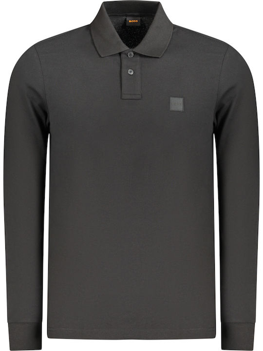 Polo Bluza Cu Mânecă Scurtă Neagră