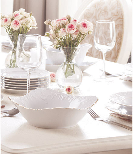 Gold Porcelain Dinnerware Set 40pcs