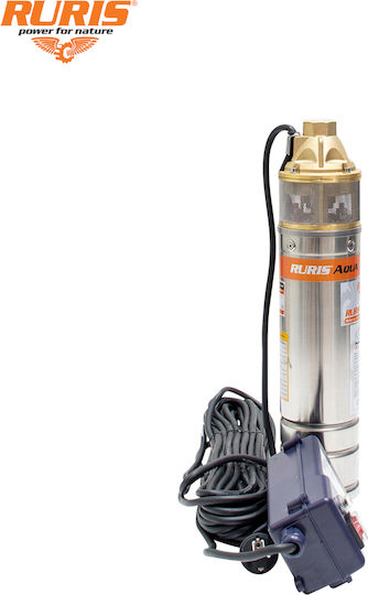 Ruris Aqua 104 – 1100 W Pompa de Apă Submersibilă Pentru Foraj Cap De Livrare 100 M Cablu 30 M Panou De Control Inclus