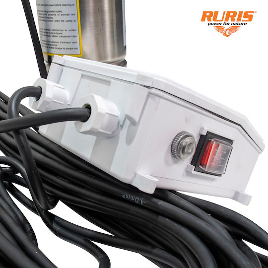 Ruris Aqua 101 – Pompa De Apă Curată Submersibilă 750 W Cap De Livrare 60 M Paletă Din Bronz Panou De Control