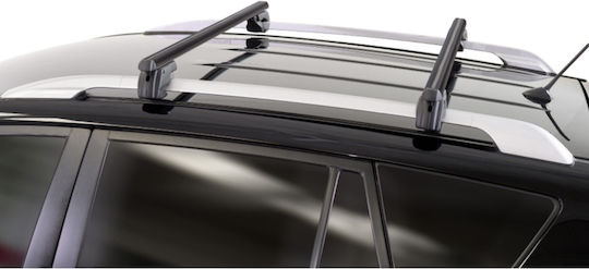 Menabo Menabo Aluminum Roof Bars Sherman Black 120 Cm Black Color Mitsubishi Space Wagon 5 Doors 2003>2011 Raised Rails Parallel Bars Gap 2 Pieces 12280/mb Mp.12280/mb-192