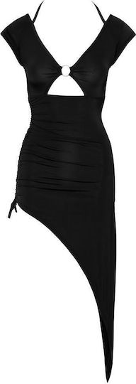Damen Dess Kleid Rüschen Größe M