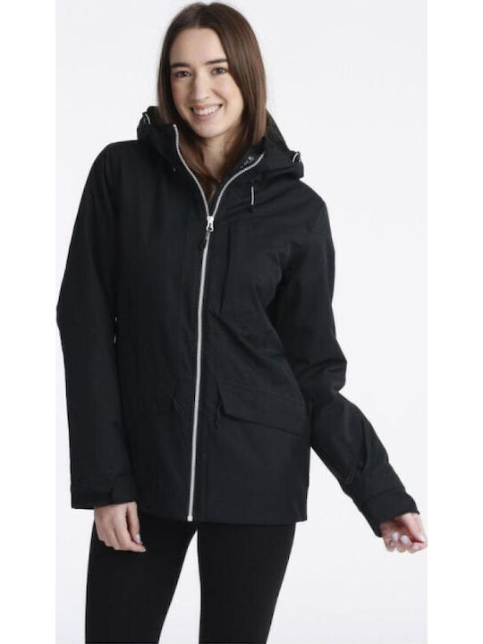 Icepeak Cathay 453229659-990 Женско Яке за Ски и Сноуборд Черен