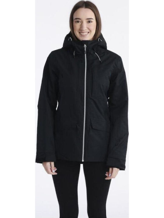 Icepeak Cathay 453229659-990 Женско Яке за Ски и Сноуборд Черен