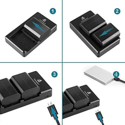 Încărcător de baterii Set 2 Np-fz100 Batteries Compatibil cu Sony