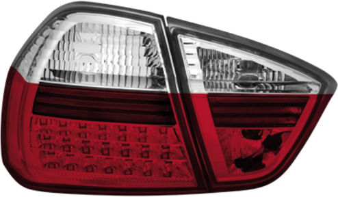Dectane Rear Lights Dectane Bmw 3er E90 Limousine 05>08 Led Red Crystal 4 Pieces Lex-drb27lrc