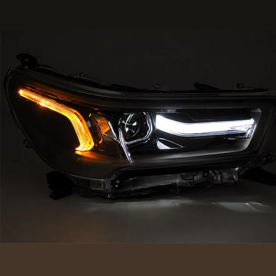 Angel Eyes Front Lights Set Toyota Hilux 20+ True DRL Black Electrical True DRL Black 0034320