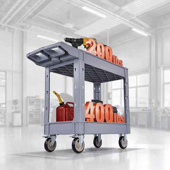 Vevor Transport Trolley for Load Weight up to 250kg in Grey Colour