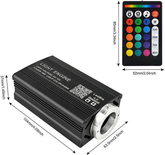Diq Fiber Optic Headliner Foh500 Universal Car Ceiling Star Light 500 Lights 0.75mm 3m