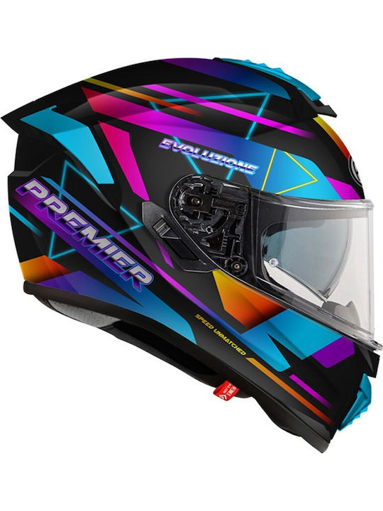 Premier Evoluzione RT9BM Cască Moto Față Întreagă 1520gr cu Pinlock și Vizieră Solară