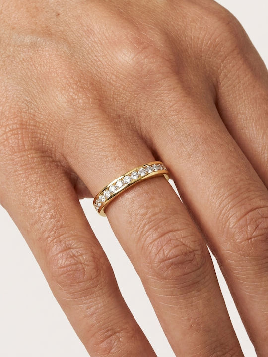 Women's Gold 18K Half Eternity Band Ring Women's Gold 18K Half Eternity Band Ring