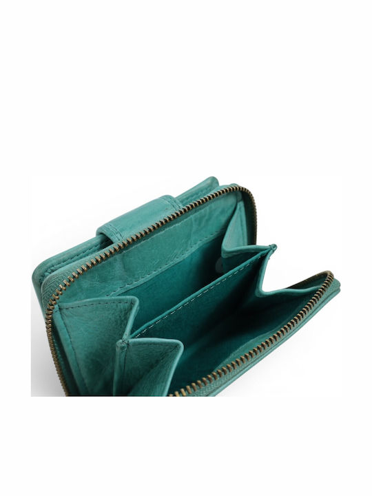 Small Leather Women's Wallet Green