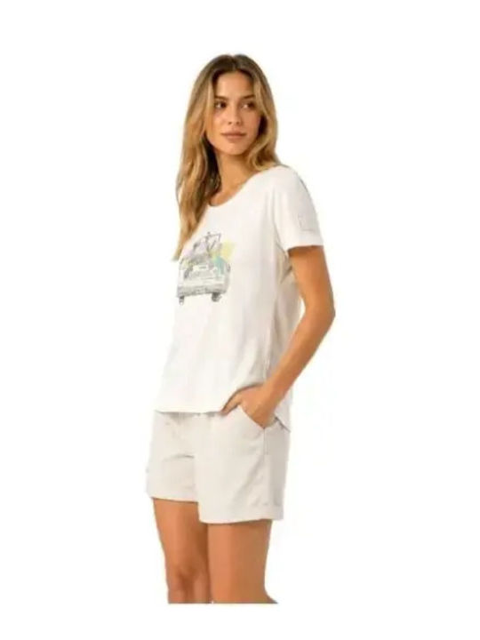 Damen T-Shirt Weiß
