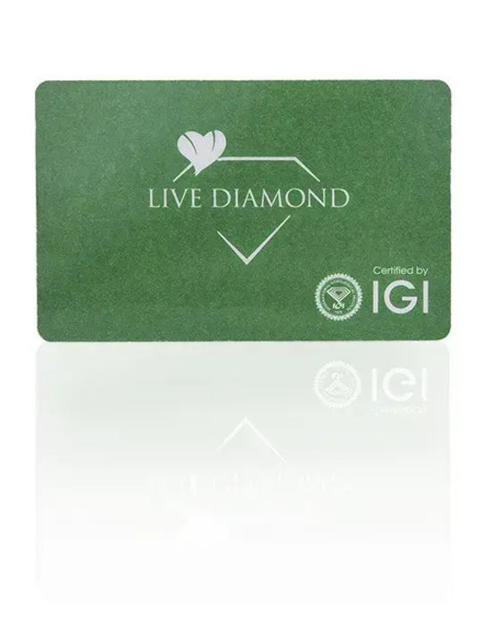 Inel Din Aur Alb 18K Cu Diamant