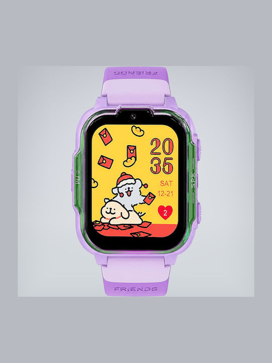 Aoke Smartwatch pentru copii 4G cu GPS Albastru