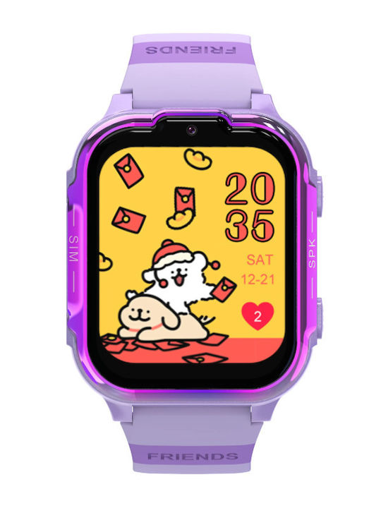 Aoke Smartwatch pentru copii 4G cu GPS Roz