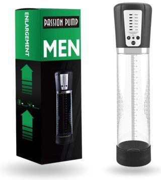Männlicher Anfänger LCD Bildschirm Elektrischer Verstärker Automatische Penis-Pumpe Transparent