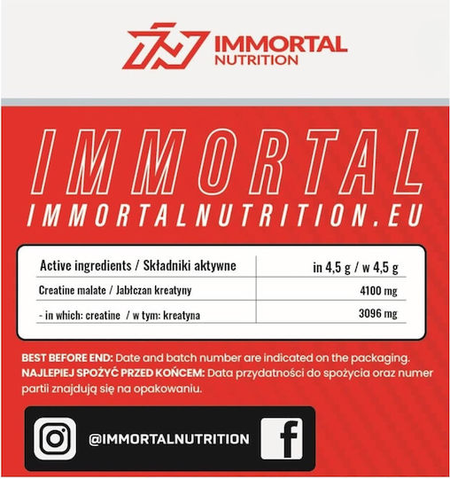 Immortal Nutrition Epic Tcm Κρεατίνη Green Apple 500gr