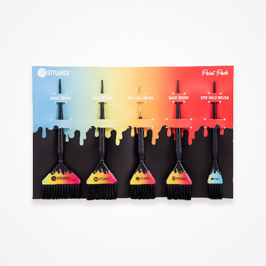 Stylance Paint Pack Color Brush Hair Dyeing Set 12 Pieces