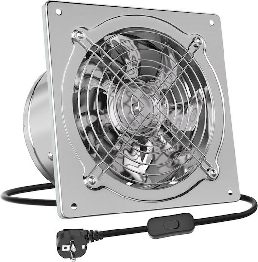 Microlink Ventilator De Perete Pentru Baie Gri