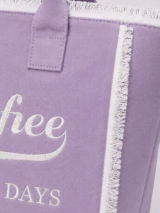 SugarFree Fabric Purple Beach Bag
