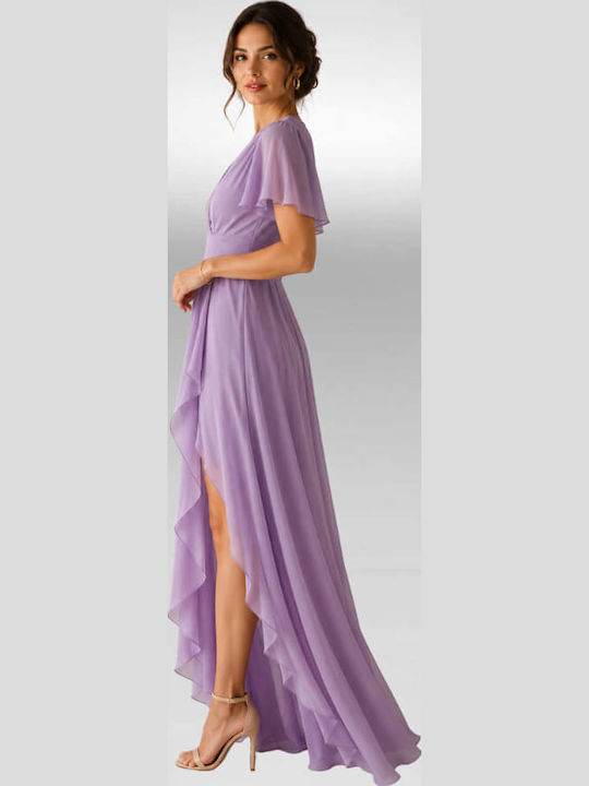 Rochie De Vară Maxi Pentru Nuntă Botez Lila