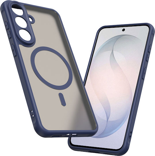 Techsuit Plastic Navy Blue Back Cover (Galaxy S26 FE)