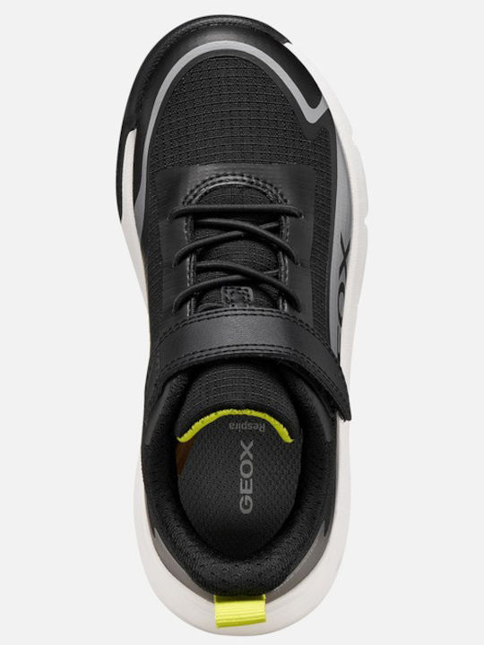 Παιδικά Sneakers Ανατομικά με Σκρατς Μαύρα