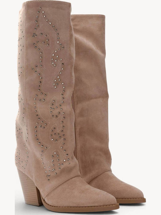 Ligglo Suede Γυναικείες Μπότες Cowboy