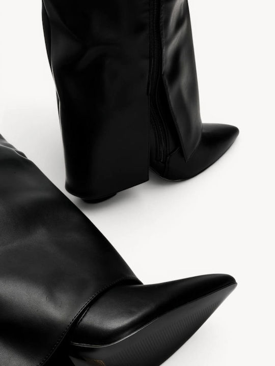 Cizme Negre Cu Trei Catarame Decorative