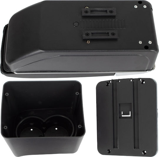 Vw Polo 9n 01-09 Armrest Storage Black Eco-leather + Installation Kit