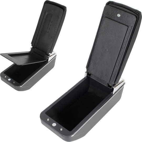 Vw Polo 9n 01-09 Armrest Storage Black Eco-leather + Installation Kit