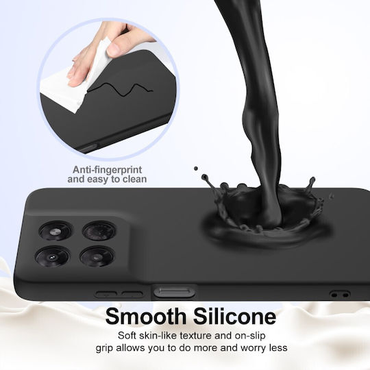 SSCase Black Silicone Back Cover (Moto G47)