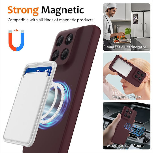 SSCase Back Cover Σιλικόνης Μπορντό (Moto G47)