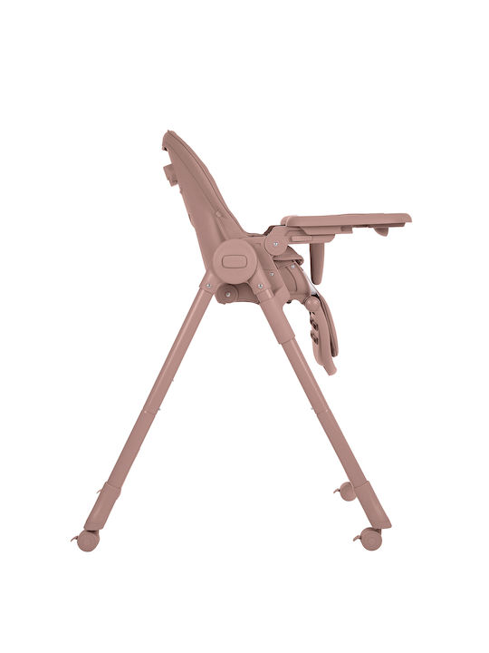 Kikka Boo Pastello Baby Highchair with Adjustable Height Pink