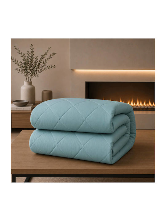 Astron Italy Übergröße Steppdecke 220x240cm Petrol 350 GSM